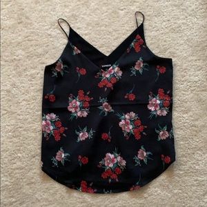 Express Black Floral Cami - Size S